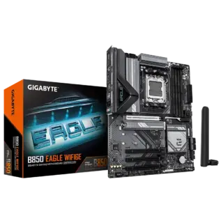 MOTHERBOARD GIGABYTE (B850 EAGLE WIFI6E) SOCKET AM5,4*DDR5 5200MHZ,HDMI,DP,WIFI6E,BT 5.3,ATX