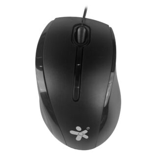 MOUSE ALAMBRICO STYLOS (STPMOA7B) 1200 DPI, 2 BOTONES, USB, NEGRO
