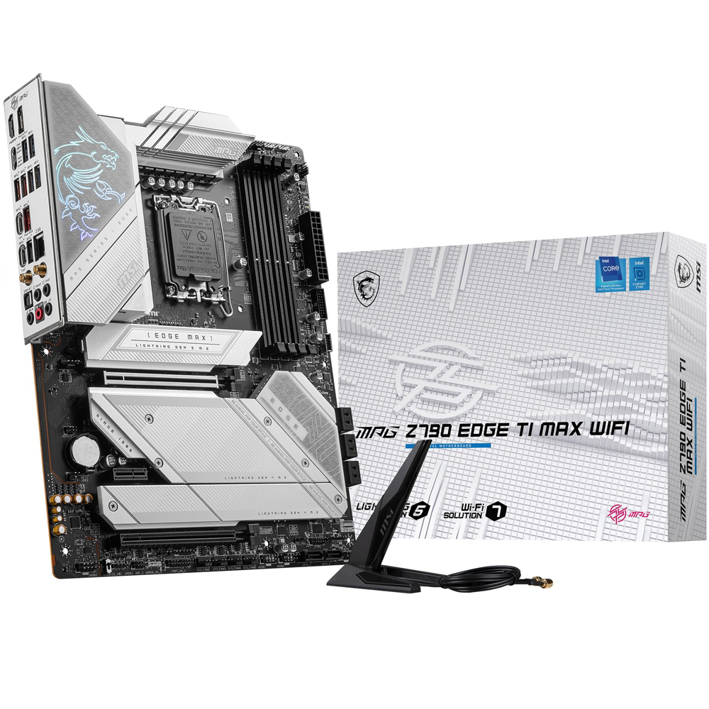 MPG Z790 EDGE TI MAX WIFI MSI TARJETA MADRE SOCKET 1700, 4*DDR5 7800, 1*HDMI, 1*DP, 5*M.2, ATX