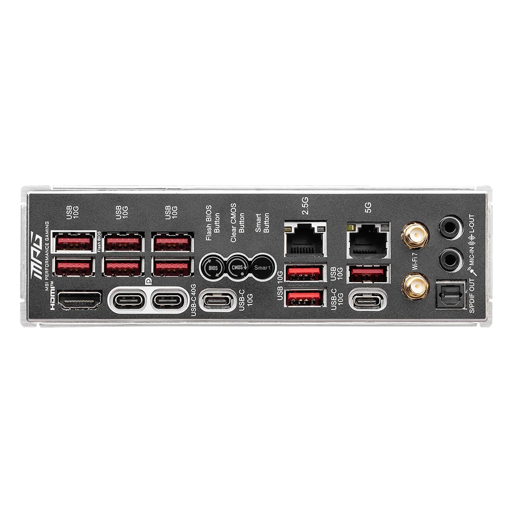 MOTHERBOARD MSI (MPG X870E CARBON WIFI) SOCKET AM5, 4*DDR5 8400, HDMI, 2* USB-C, 4*M.2, ATX - Image 5