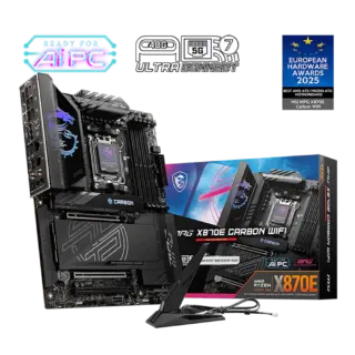 MOTHERBOARD MSI (MPG X870E CARBON WIFI) SOCKET AM5, 4*DDR5 8400, HDMI, 2* USB-C, 4*M.2, ATX