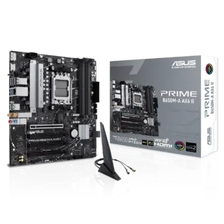 MOTHERBOARD ASUS (PRIME B650M-A AX6 II) SOCKET AM5, 4*DDR5,HDMI, DP, WIFI6, MICRO ATX