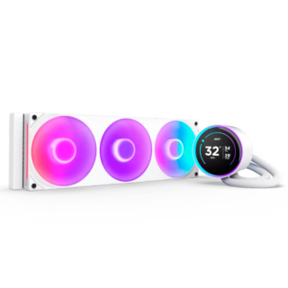 VENTILADOR P/CPU NZXT (RL-KR36E-W2) KRAKEN ELITE 360 RGB V2, BLANCO