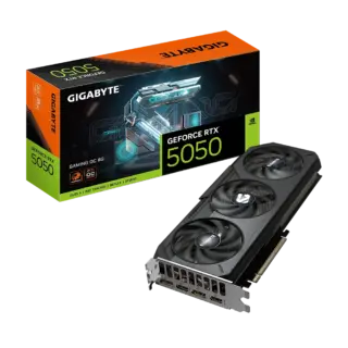 TARJETA DE VIDEO GIGABYTE (GV-N5050GAMING OC-8GD) RTX 5050, 8GB GDDR6,PCIE 5.0,2*HDMI,2*DP,3FAN