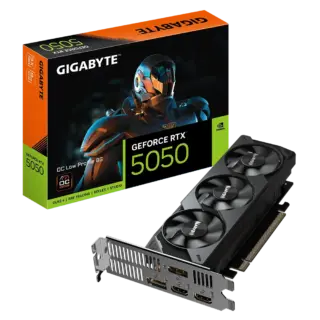 TARJETA DE VIDEO GIGABYTE (GV-N5050OC-8GL) RTX 5050, 8GB GDDR6,PCIE 5.0,2*HDMI,2*DP,3FAN