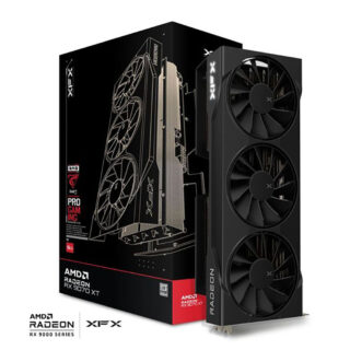 TARJETA DE VIDEO XFX (RX-97TSWF3B9) SWIFT RADEON RX9070XT, 16GB, 2400MHZ, 3*DP, HDMI, 3*FAN, NEGRO