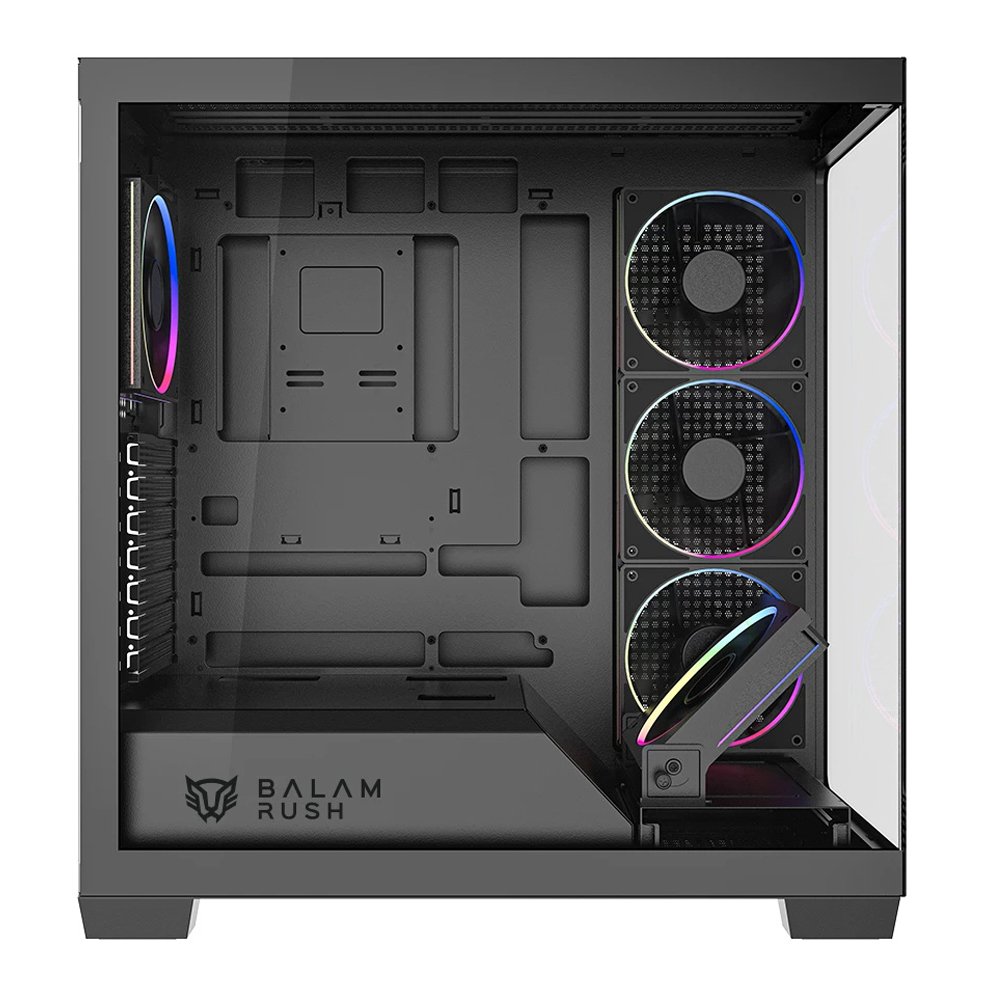 GABINETE BALAM RUSH (BR-941471) TANK POLAR 7900,ATX,1*USB-C,1*USB 3.0,CRISTAL TEMP,2 FAN,NEGRO - Image 3
