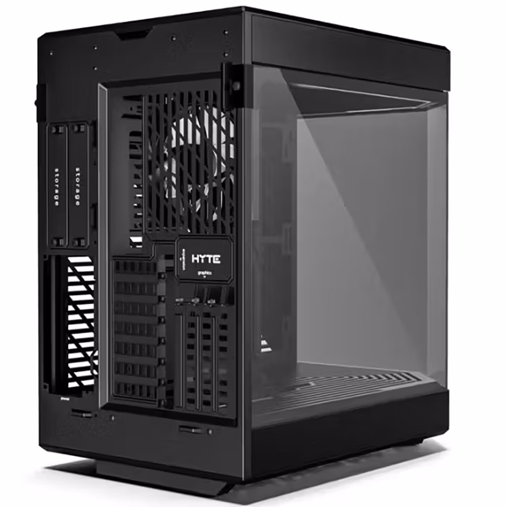 GABINETE HYTE (CS-HYTE-Y60-B) Y60,CAMDUAL,VIDRIO PANORAMICO,ATX,3FAN,CABLE RISER INCL,NEGRO,S/FUENTE - Image 3