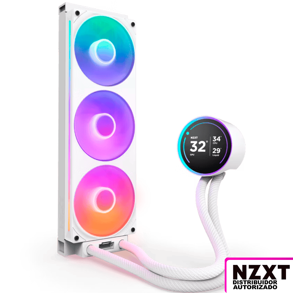 VENTILADOR P/CPU NZXT (RL-KR36E-W2) KRAKEN ELITE 360 RGB V2, BLANCO - Image 2