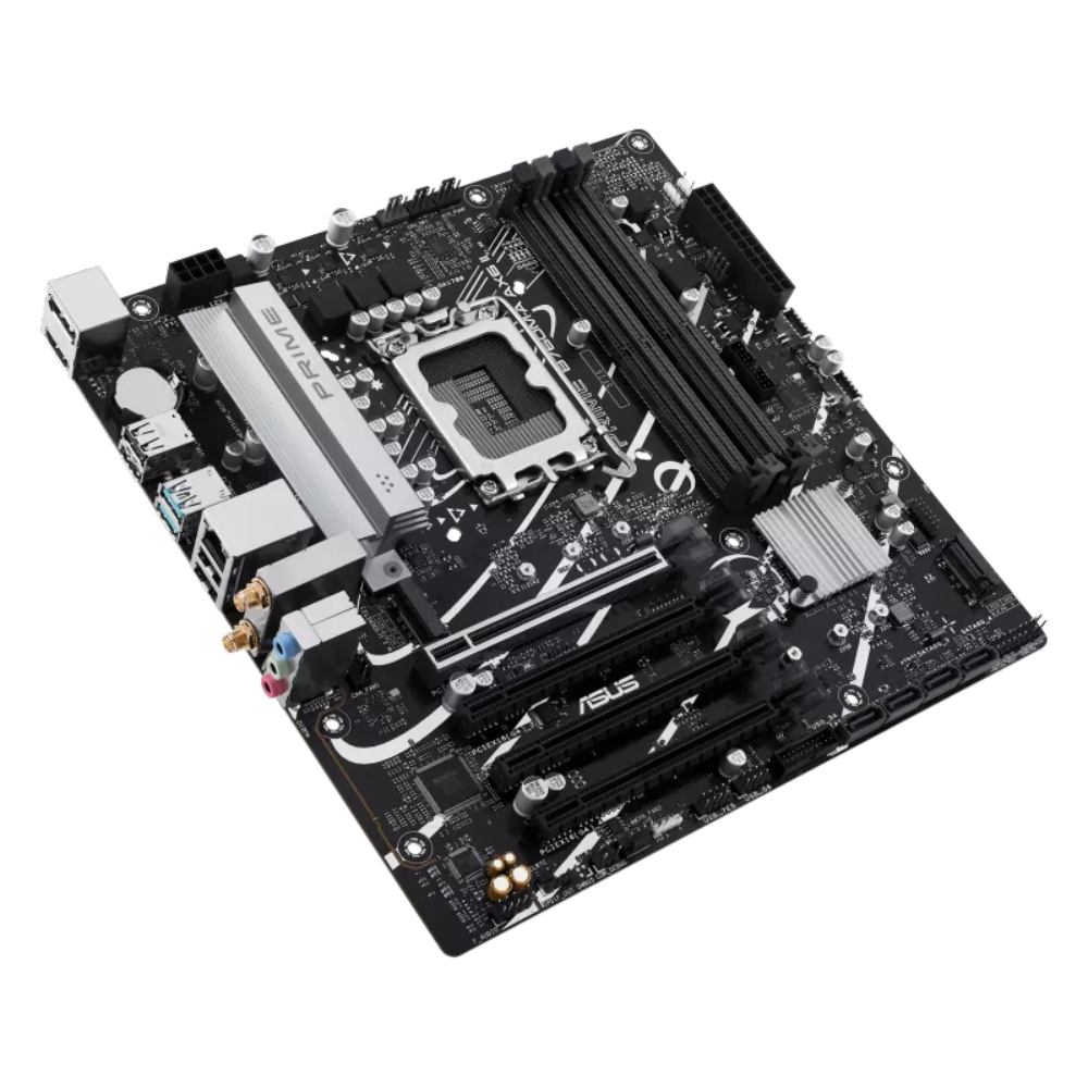 MOTHERBOARD ASUS (PRIME B760M-A AX6 II) SOCKET 1700, 4*DDR5,HDMI,DP,PCI-E 4.0,WIFI6,MATX - Image 3