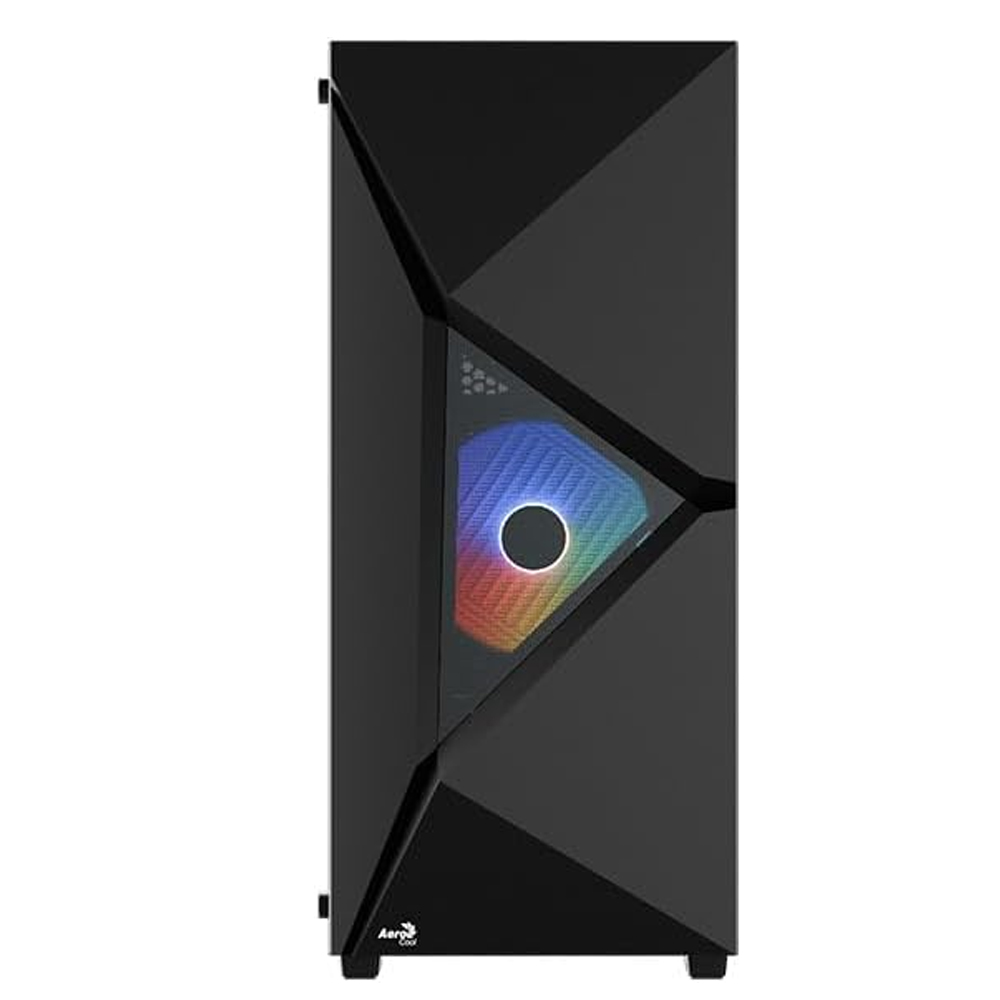 PLAYER GABINETE AEROCOOL/ CRISTAL TEMPLADO/ ATX/ MID-TOWER/ 2 VENTILADORES INCLUIDOS/ PLAYER-G-BK-V1 - Image 2