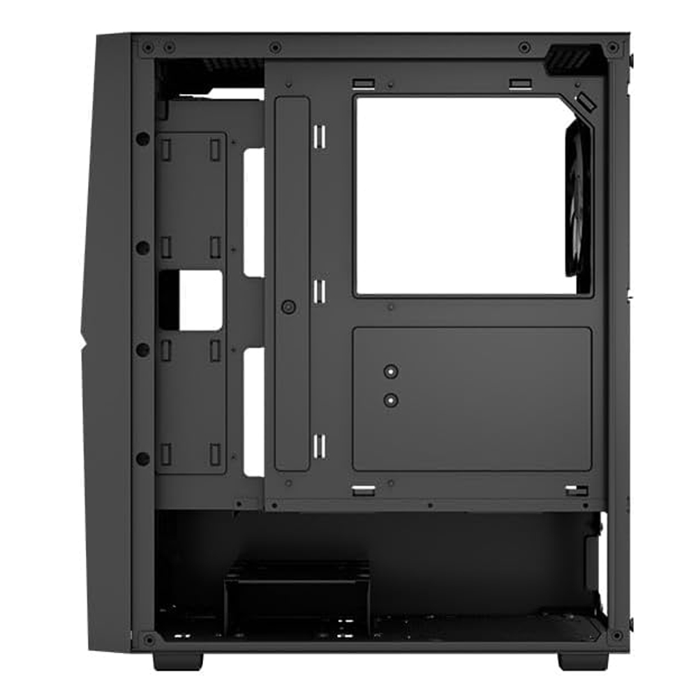 PLAYER GABINETE AEROCOOL/ CRISTAL TEMPLADO/ ATX/ MID-TOWER/ 2 VENTILADORES INCLUIDOS/ PLAYER-G-BK-V1 - Image 5