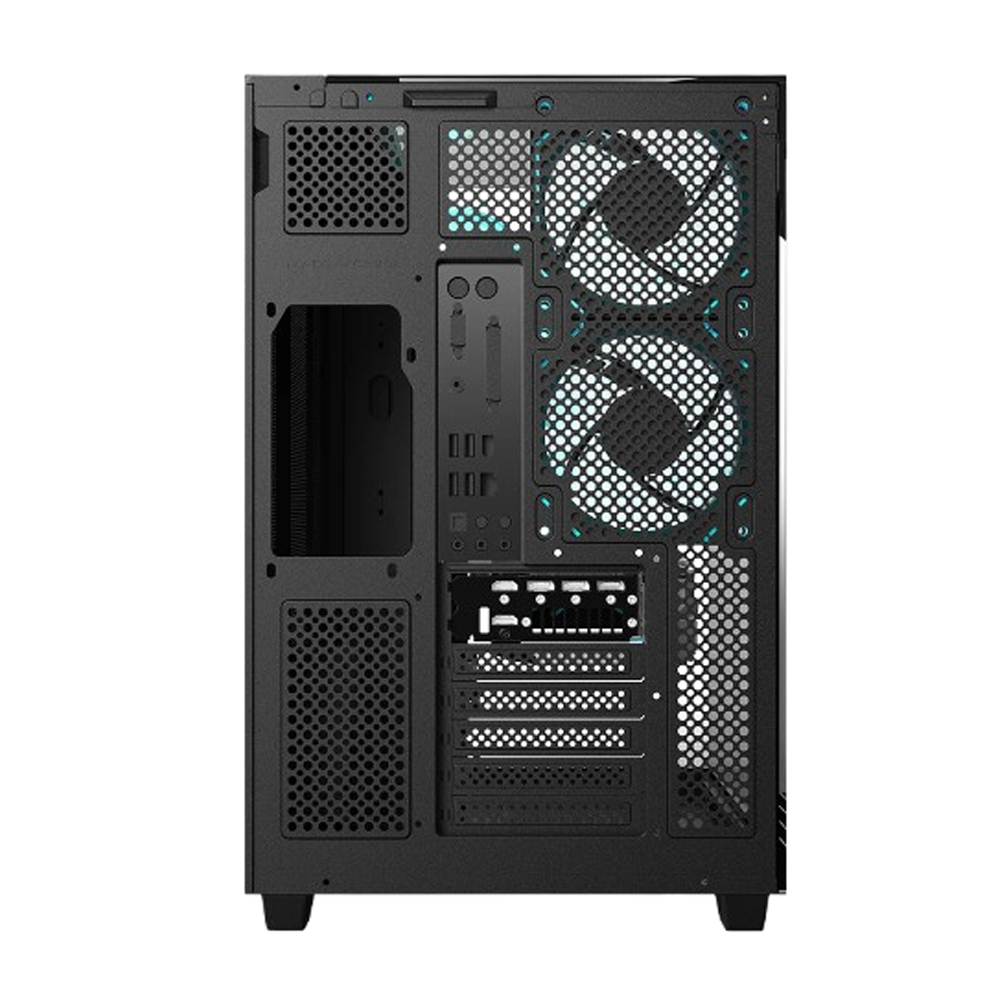 TANK MAJESTIC 7600 BALAM RUSH GABINETE CRISTAL TEMPLADO/ BR-941495 / 5 VENTILADORES INCLUIDOS/ MID-TOWER/ NEGRO - Image 4