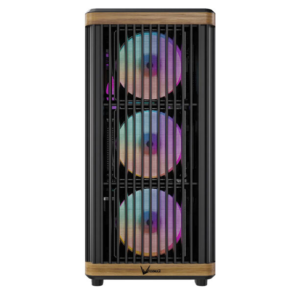 TIMBERLINE T1 GABINETE FORMULA V LINE CRISTAL TEMPLADO/ ATX/ MID-TOWER/ 4 VENTILADORES INCLUIDOS/ NEGRO - Image 3