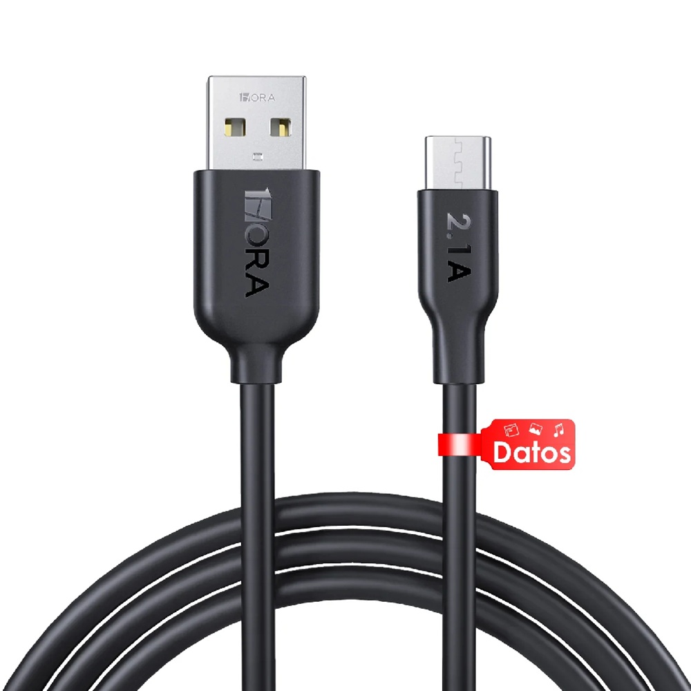 CAB246 2M CABLE TIPO C 2.1A CARGA Y DATOS 1HORA