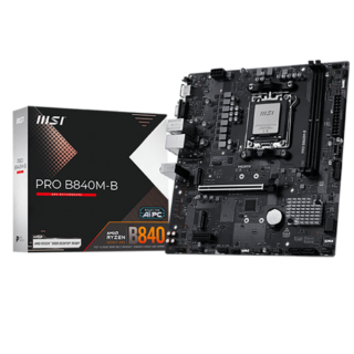 MOTHERBOARD MSI (PRO B840M-B) SOCKET AM5, 2*DDR5 8000, HDMI,VGA, M-ATX