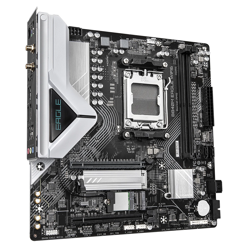 MOTHERBOARD GIGABYTE (B840M EAGLE WIFI6) SOCKET AM5,2*DDR5 5200MHZ,HDMI,DP,WIFI6,BT,MICRO ATX - Image 3