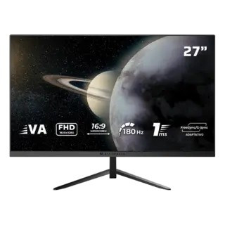 MONITOR 27" BALAM RUSH(BR-943000)TITAN MTG27Y,FHD,180HZ,1*HDMI 2.1,1*DP 1.4,1*TIPO C+3.5 MM,NEGRO