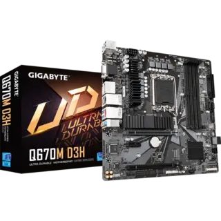 MB GIGABYTE Q670M D3H DDR5,1700, MATX