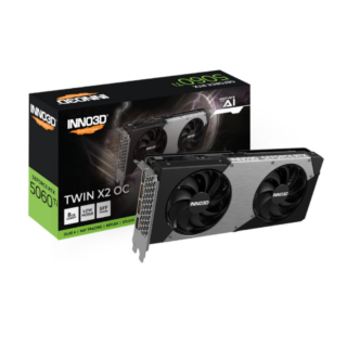 GPU INNO3D NVIDIA GEFORCE RTX 5060TI X2 OC 8GB GDDR7 128BITS PCI EXPRESS 5.0 3 DP 2.1B HDMI
