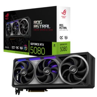 TARJETA DE VIDEO ASUS (ROG-ASTRAL-RTX5080-O16G-GAMING) 16GB GDDR7, 192BIT, PCI-E 5.0,2*HDMI,3*DP1.4A,TRI FAN
