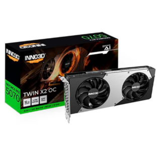 GPU INNO3D NVIDIA GEFORCE RTX 5070 TWIN X2 OC 12GB GDDR7 192BITS PCI EXPRESS 5.0 3 DP 2.1B HDMI