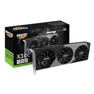 GPU INNO3D NVIDIA GEFORCE RTX 5070 X3 OC 12GB GDDR7 192BITS PCI EXPRESS 5.0 3 DP 2.1B HDMI