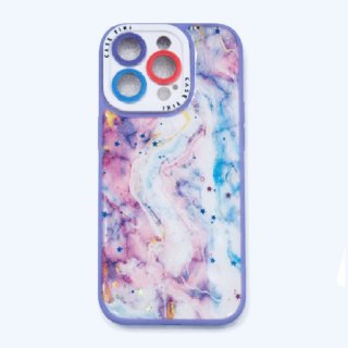 FUNDA POP SOCKET I-PH 11 IPHONE POPSOCKET MARMOLEADO MORADO-ROSA FUNCASE