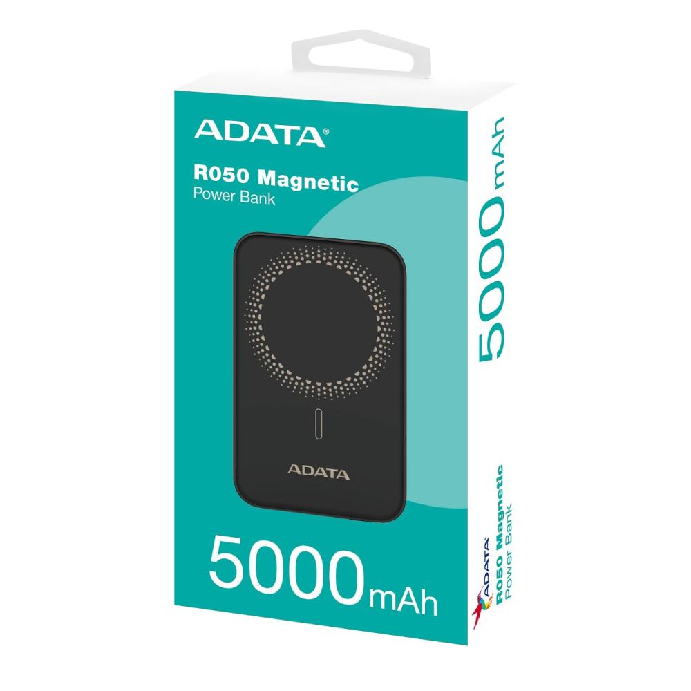 R050 MAGNETIC POWER BANK ADATA 5000mAh BLACK