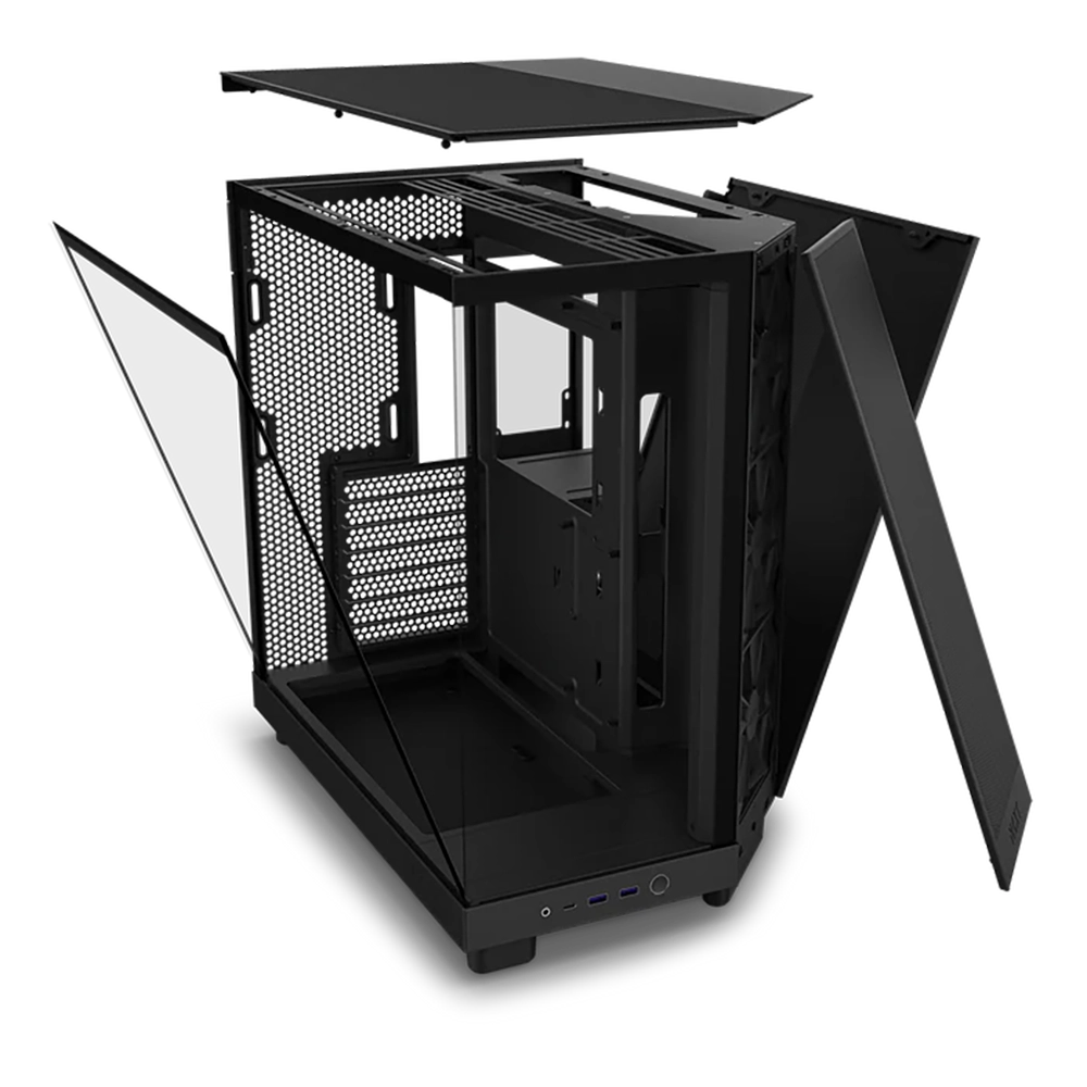 GABINETE NZXT (CC-H61FB-01) H6 FLOW EDITION COMPACT DUAL-CHAMBER, ATX, NEGRO - Image 3