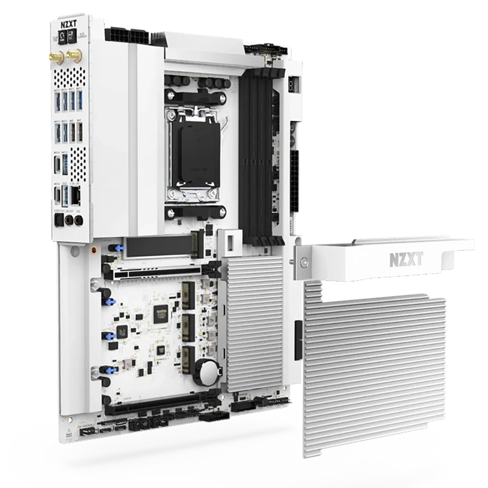 MB NZXT X870E WHITE RGB AM5 WIFI 7 DDR5 ATX - Image 3