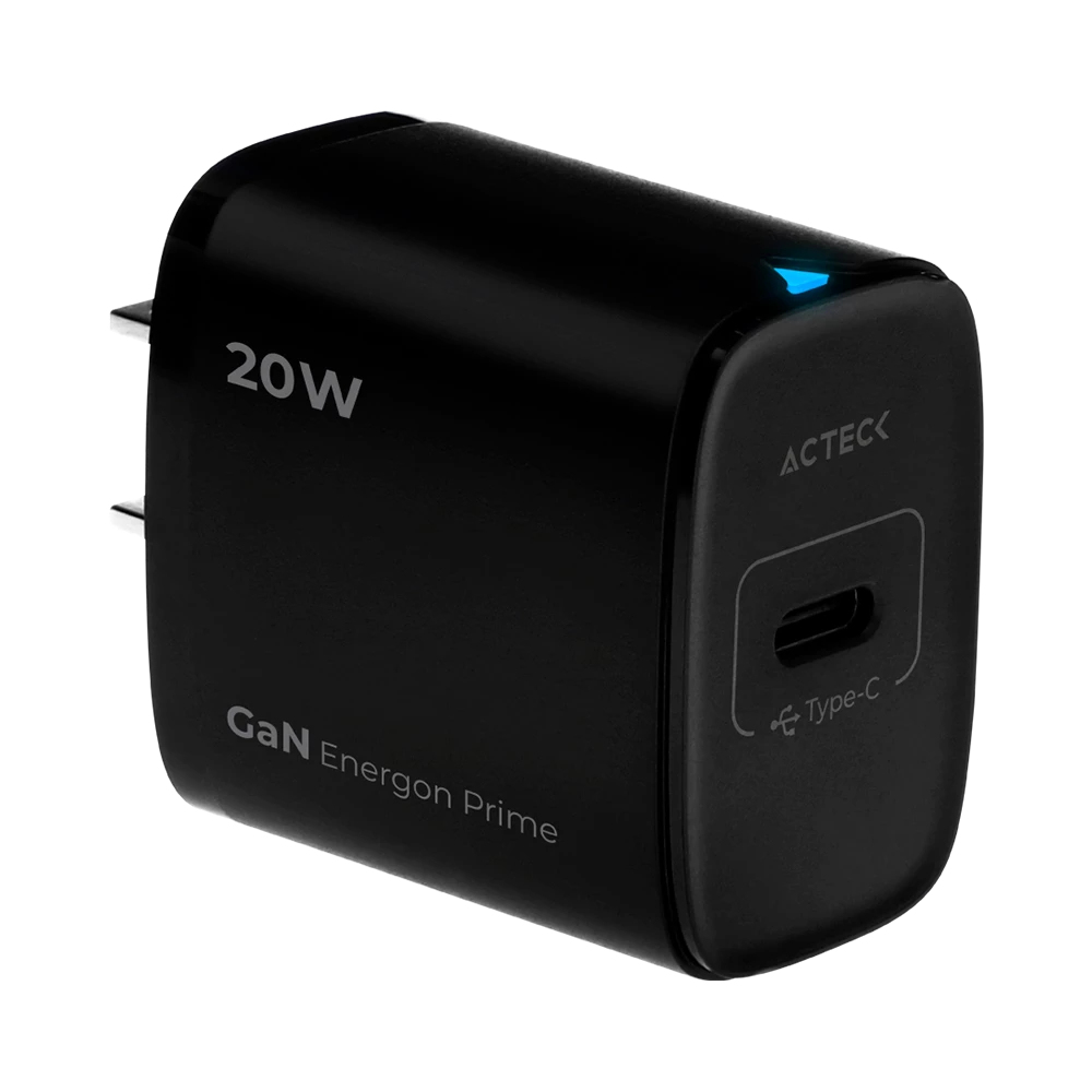 ENERGON PRIME CP415 CARGADOR DE PARED USB-C 20W ACTECK
