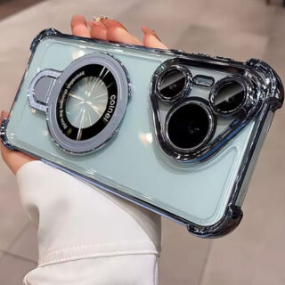 FUNDA MAGSAFE HUAWEI PURA 70 ULTRA TRANSPARENTE TIPO GALVANIZADA