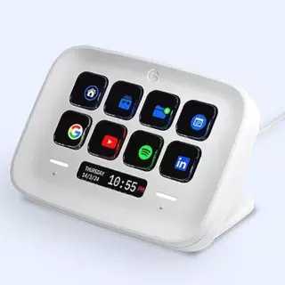 TECLADO ELGATO STREAM DECK CONTROLADOR 8 TECLAS LCD BLANCO 2 TOUCH POINTS ALAMBRICO 110GBJ9901