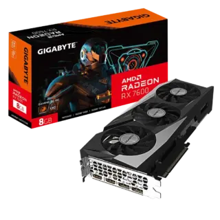 TARJETA DE VIDEO GIGABYTE (GV-R76GAMING OC-8GD) RX 7600,8GB GDDR6,PCIE 4.0,2*HDMI,2*DP,3 FAN