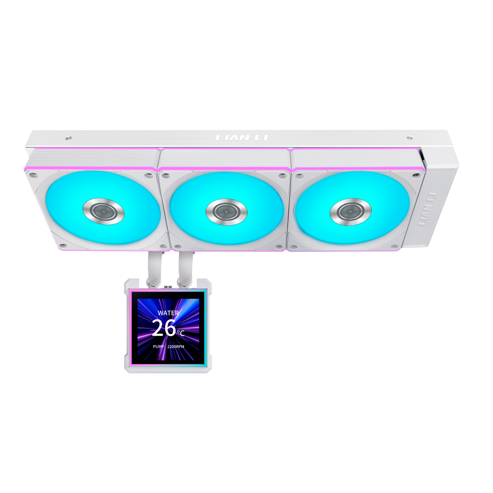 ENFRIAMIENTO LIQUIDO LIAN LI HYDROSHIFT II LCD-S 360 CL WHITE PANTALLA 3.4"/360MM/1700/1851/AM4/AM5 - Image 3