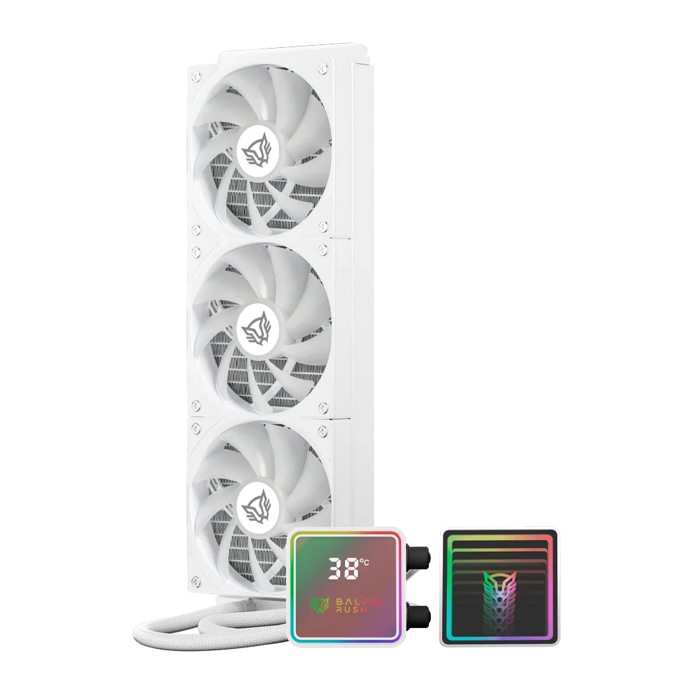 VENTILADOR P/CPU BALAM RUSH (BR-944076) CRYO PRISM 360 ICE,ARGB,TDP 300W,AMD/INTEL,DISPLAY, BLANCO - Image 4