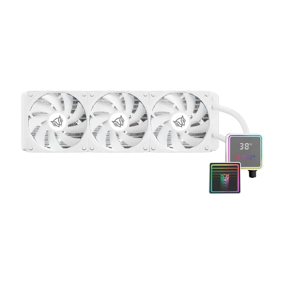 VENTILADOR P/CPU BALAM RUSH (BR-944076) CRYO PRISM 360 ICE,ARGB,TDP 300W,AMD/INTEL,DISPLAY, BLANCO - Image 3