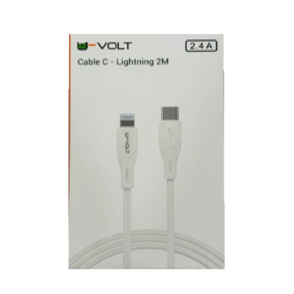 VCBL205B CABLE C - LIGHTNING 2M 2.4A U-VOLT