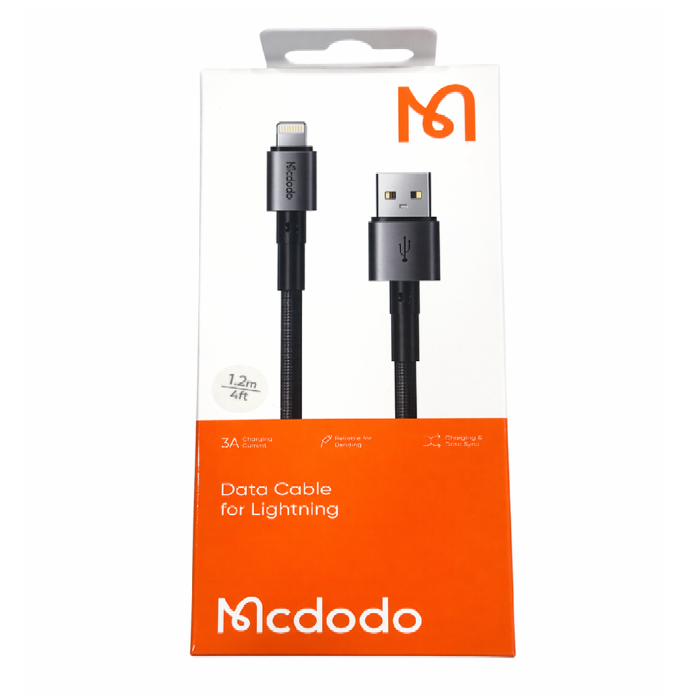 CA-358 CABLE LIGHNING-USB MCDODO GRIS 1.2M 3A