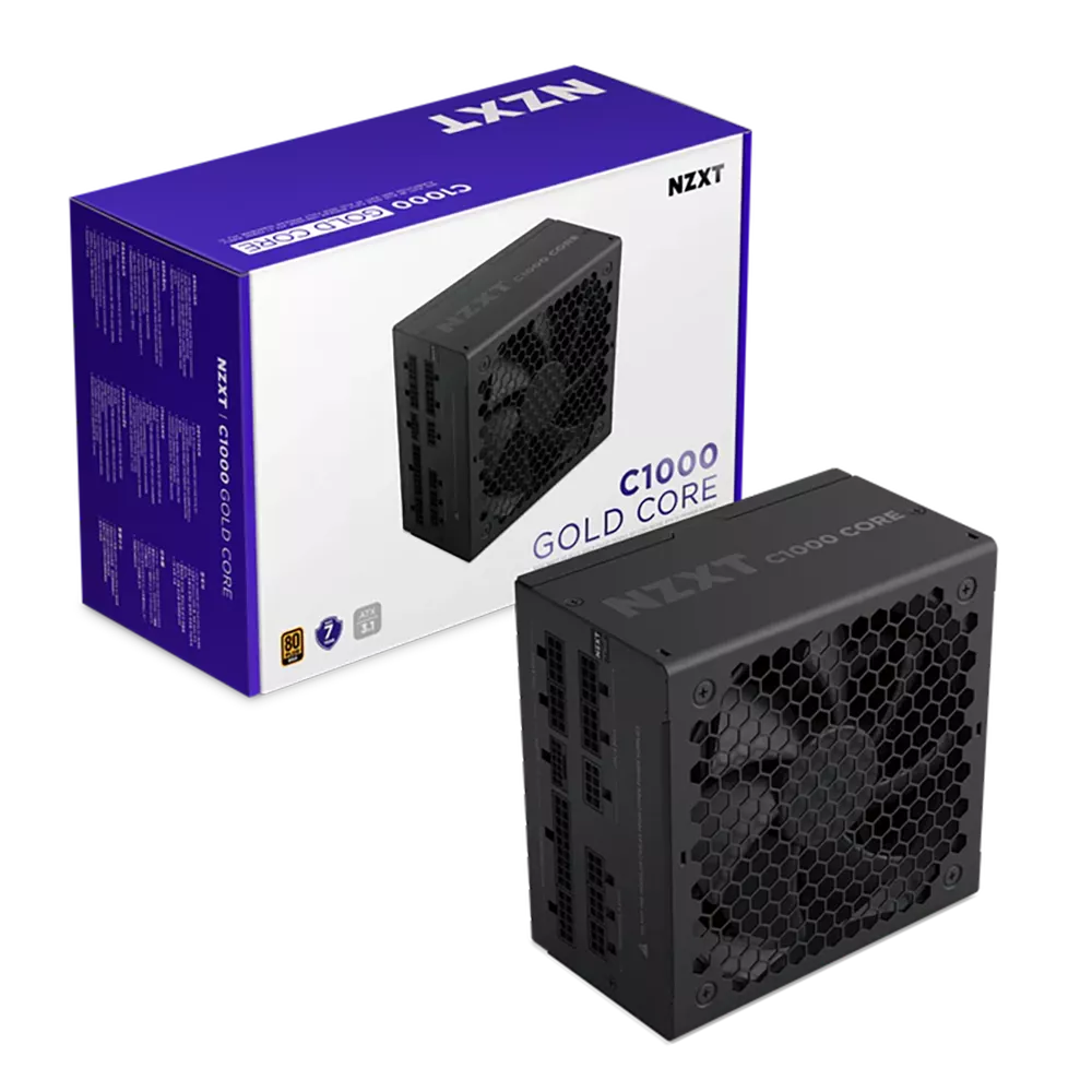 FUENTE DE PODER NZXT (PA-0G3BB-US) C1000, 80 PLUS, GOLD, NEGRA