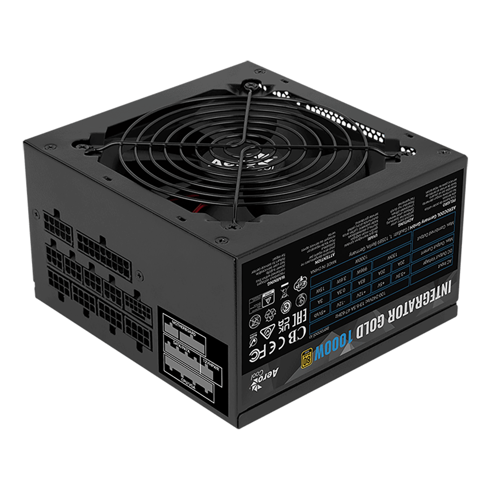 FUENTE DE PODER AEROCOOL INTEGRATOR 1000W 80 PLUS GOLD PCIE5.0 - Image 2