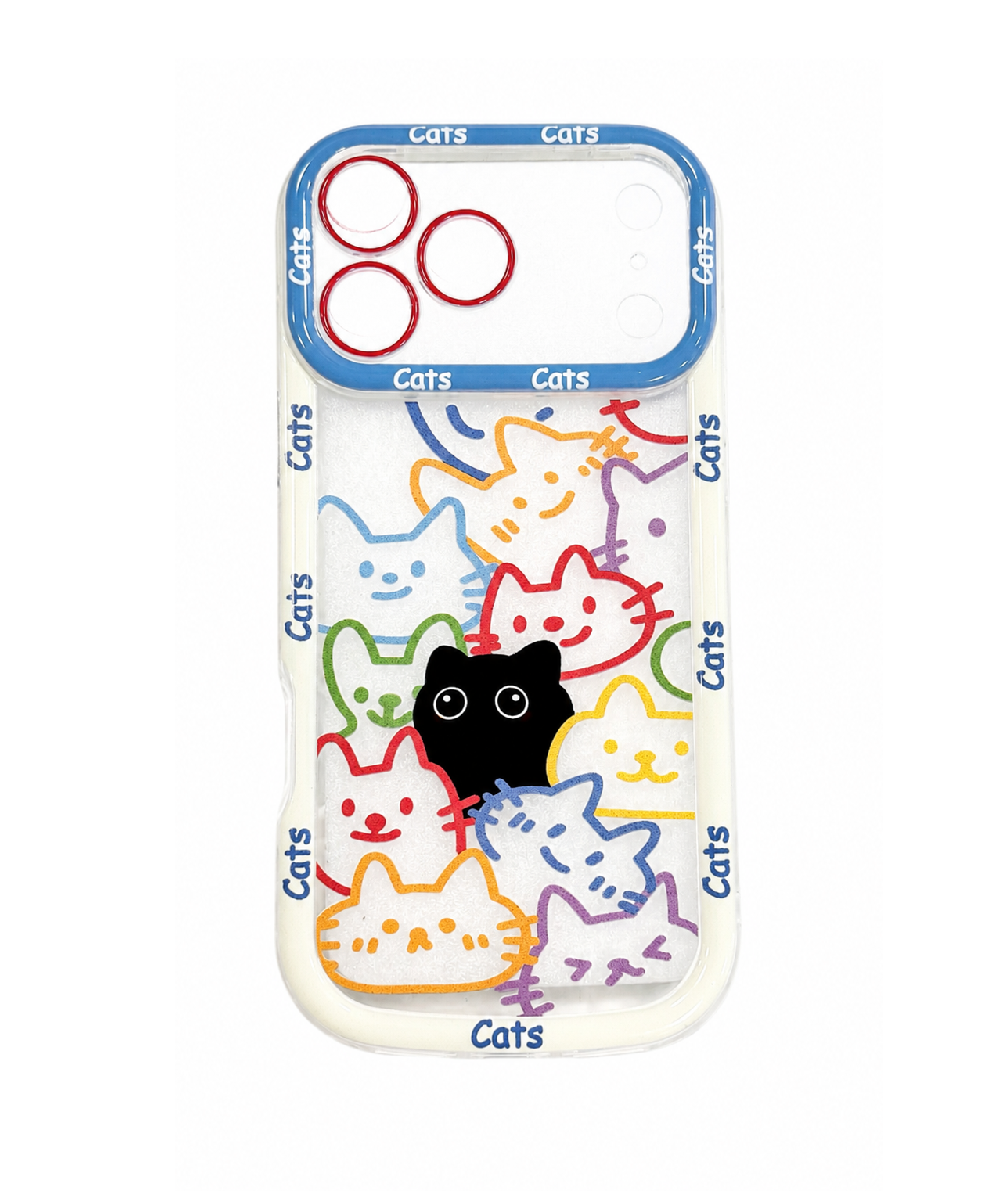 FUNDA DIBUJOS GATOS IPHONE 17 PRO MAX