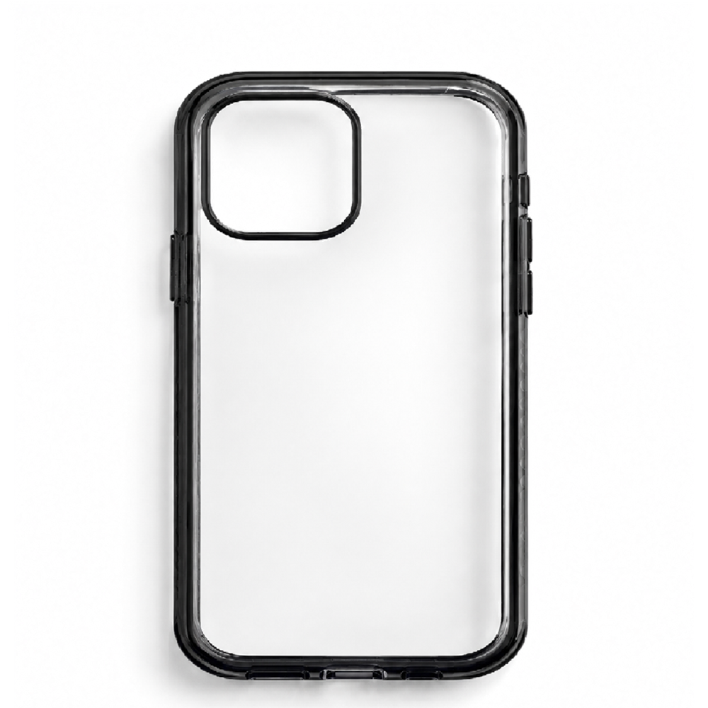 FUNDA TRANSPARENTE CON BORDES NEGROS IPH XS IPHONE