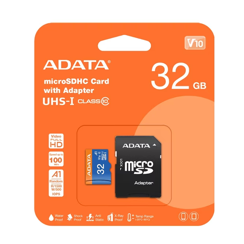 MEMORIA MICRO SD 32GB ADATA UHS-I V10 CLASE 10 100MB/S