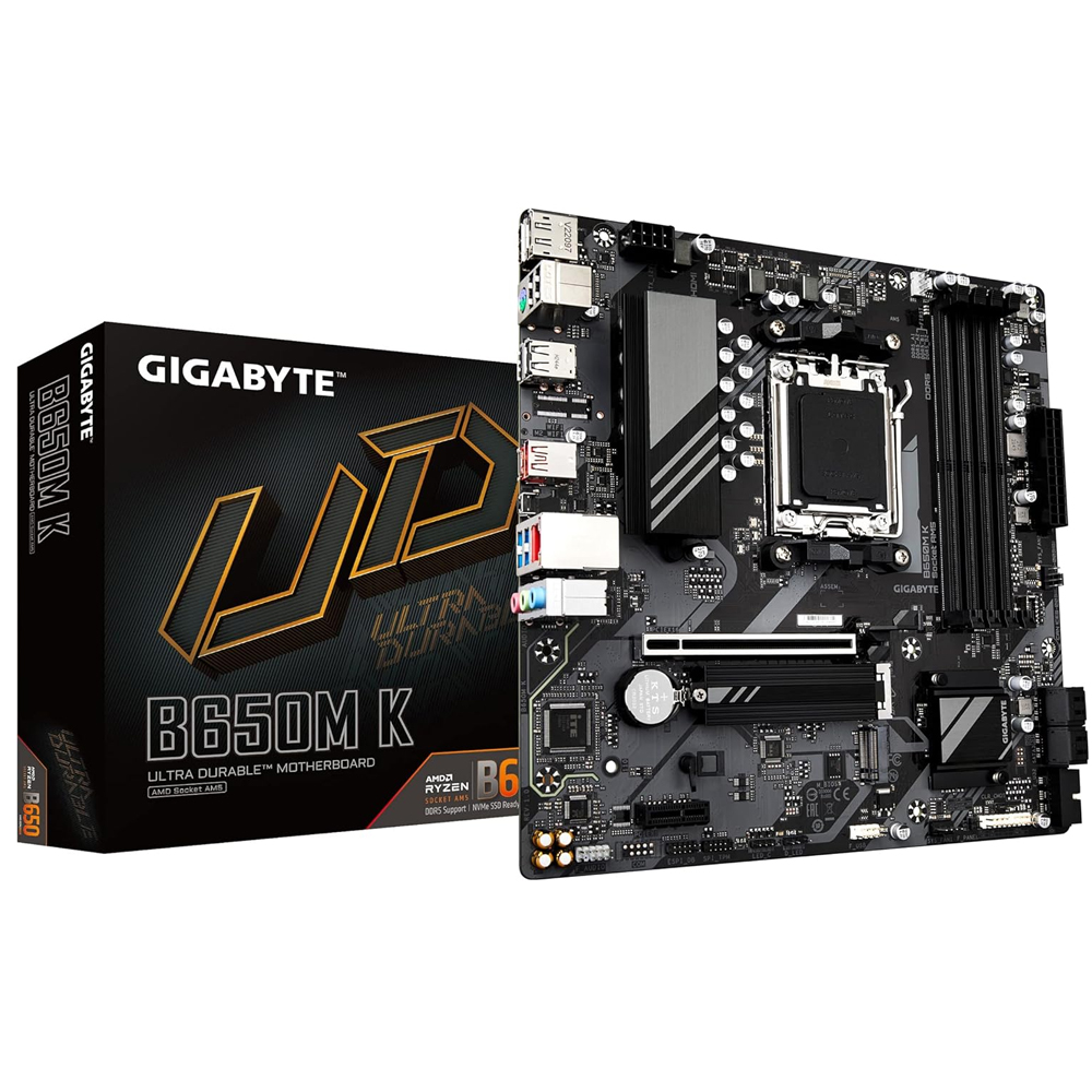 B650M K GIGABYTE TARJETA MADRE AMD AM5, 4 DDR5, MICRO ATX