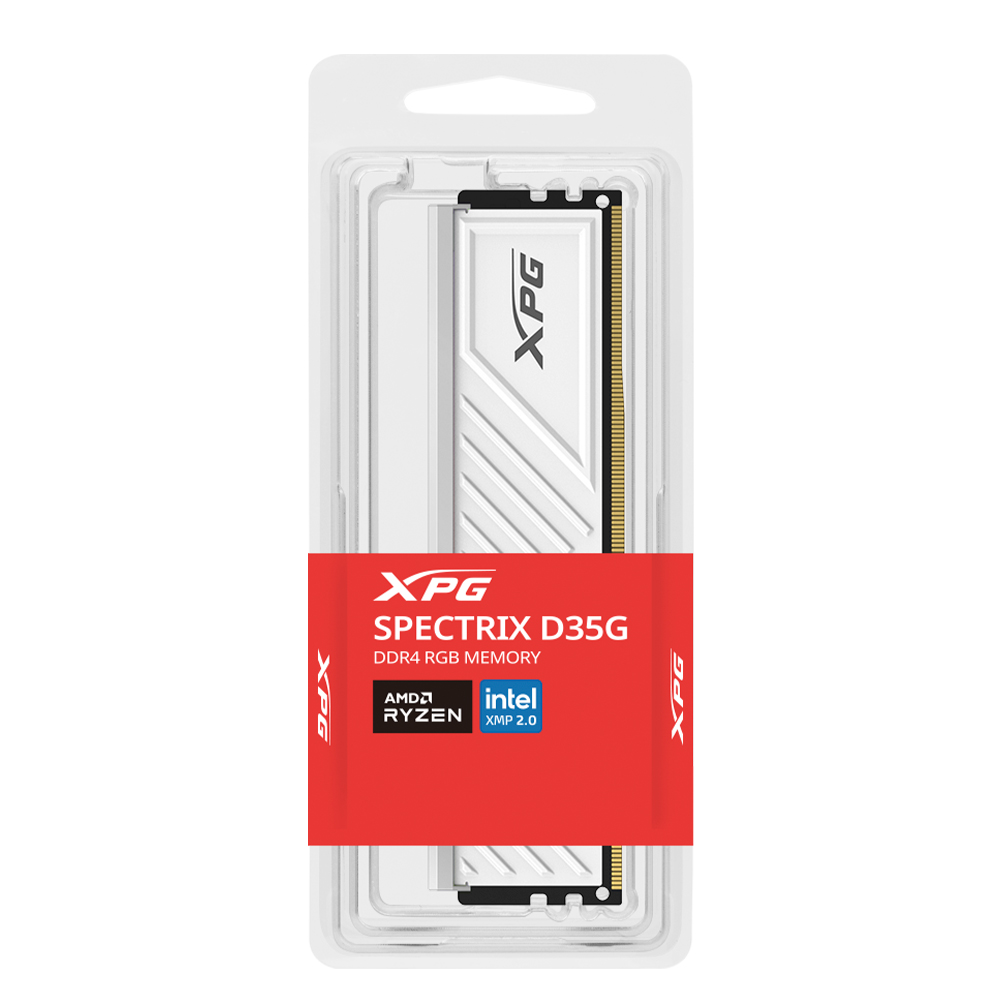 MEMORIA RAM 16GB 3200MHZ GAMMIX D35 XPG DDR4 UDIMM, BLANCA