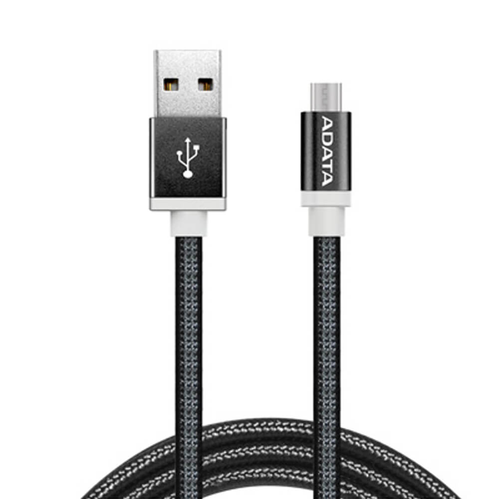 CABLE MICRO USB A USB-A 1M ADATA AMUCAL-100CMK-CBK