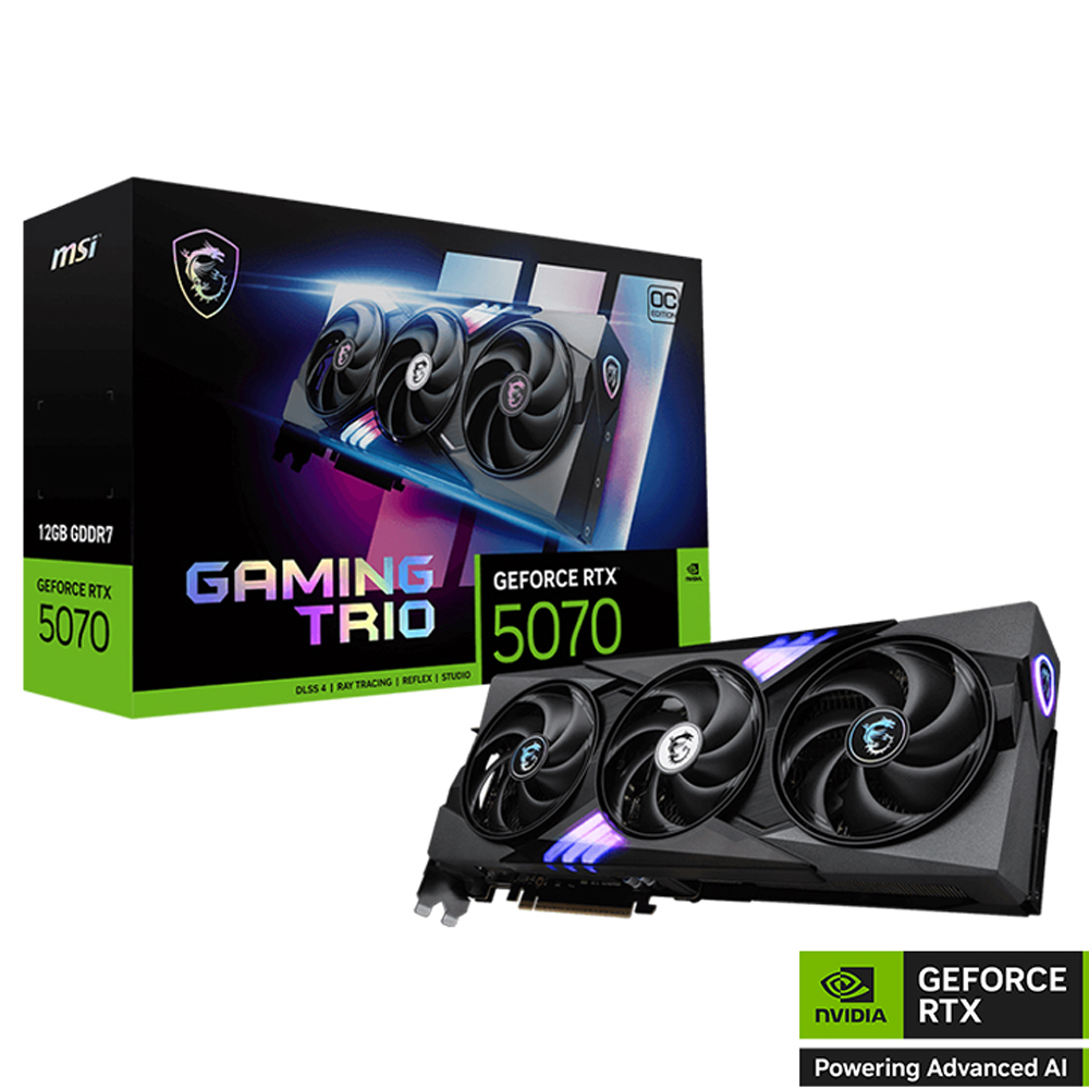 RTX 5070 12G GAMING TRIO OC MSI TARJETA GRAFICA NVIDIA