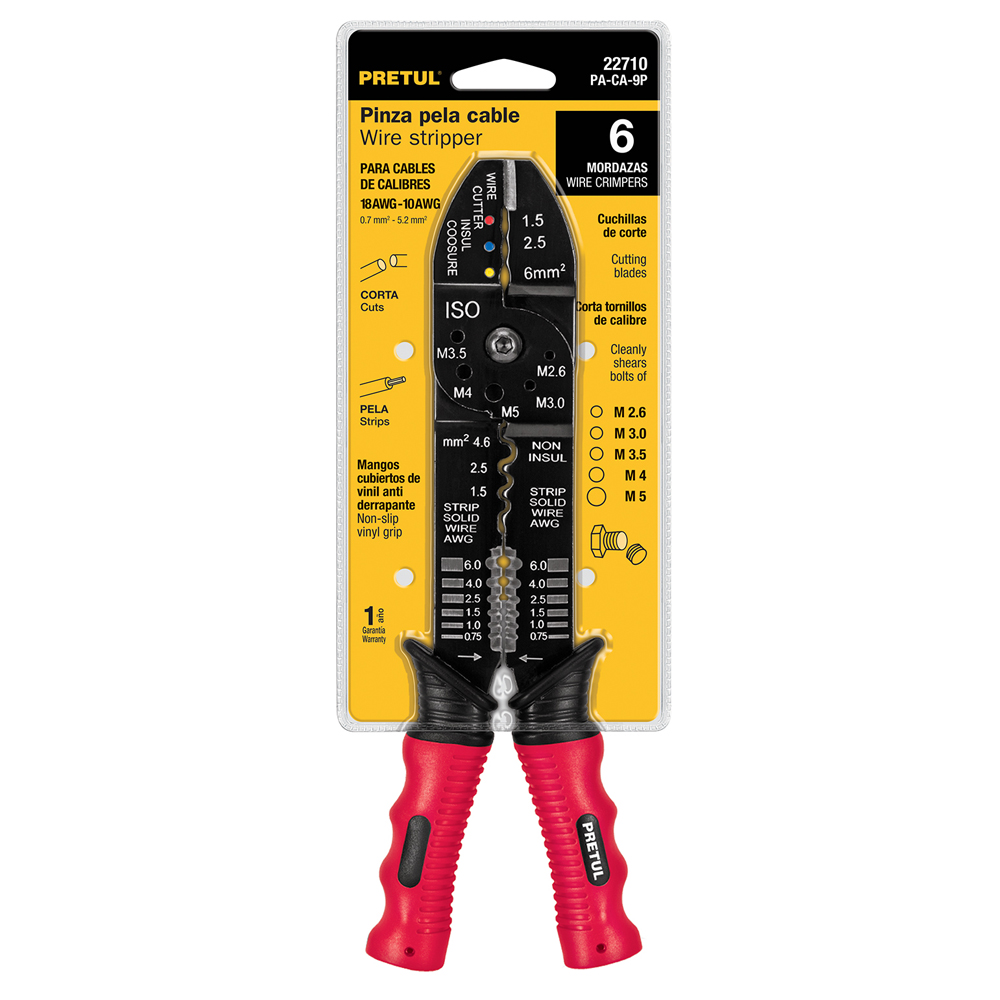 PE-CA-9P PINZA PELA CABLE PRETUL
